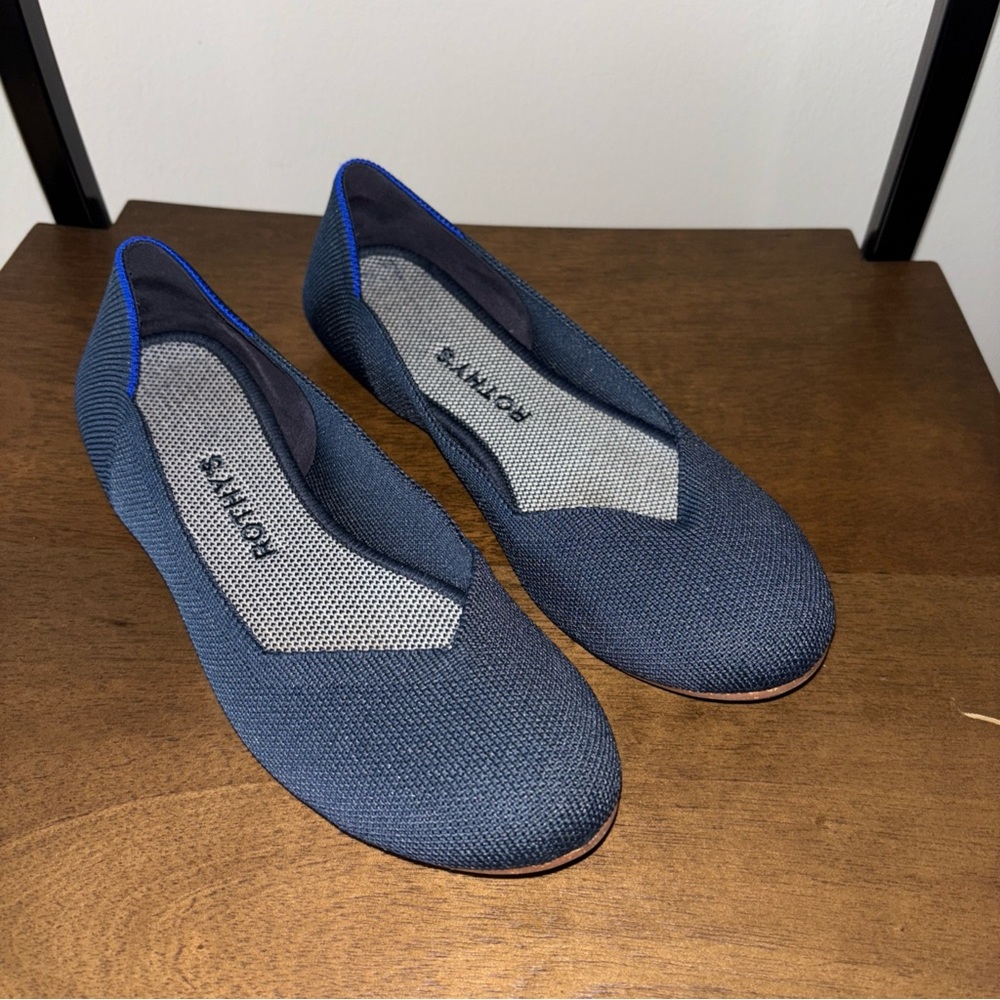 Rothy's Navy Blue The Flat Comfortable Slip On